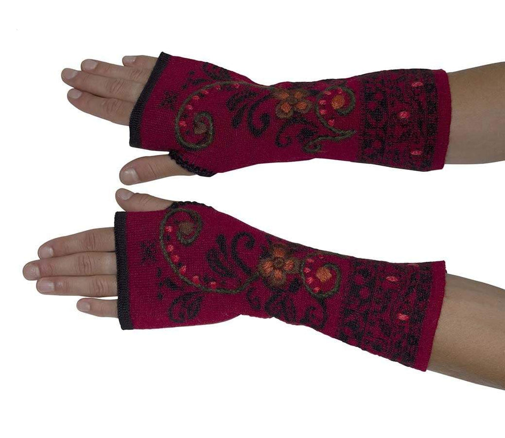 Kero Arabesque Women's Arabesque Fingerless Baby Alpaca Gloves