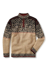 Max Nordic Alpaca Sweater; Quarter-zip men's pullover – Invisible