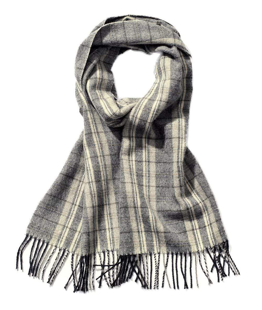 Invisible World Buenos Aires Plaid 100% Baby Alpaca Scarf