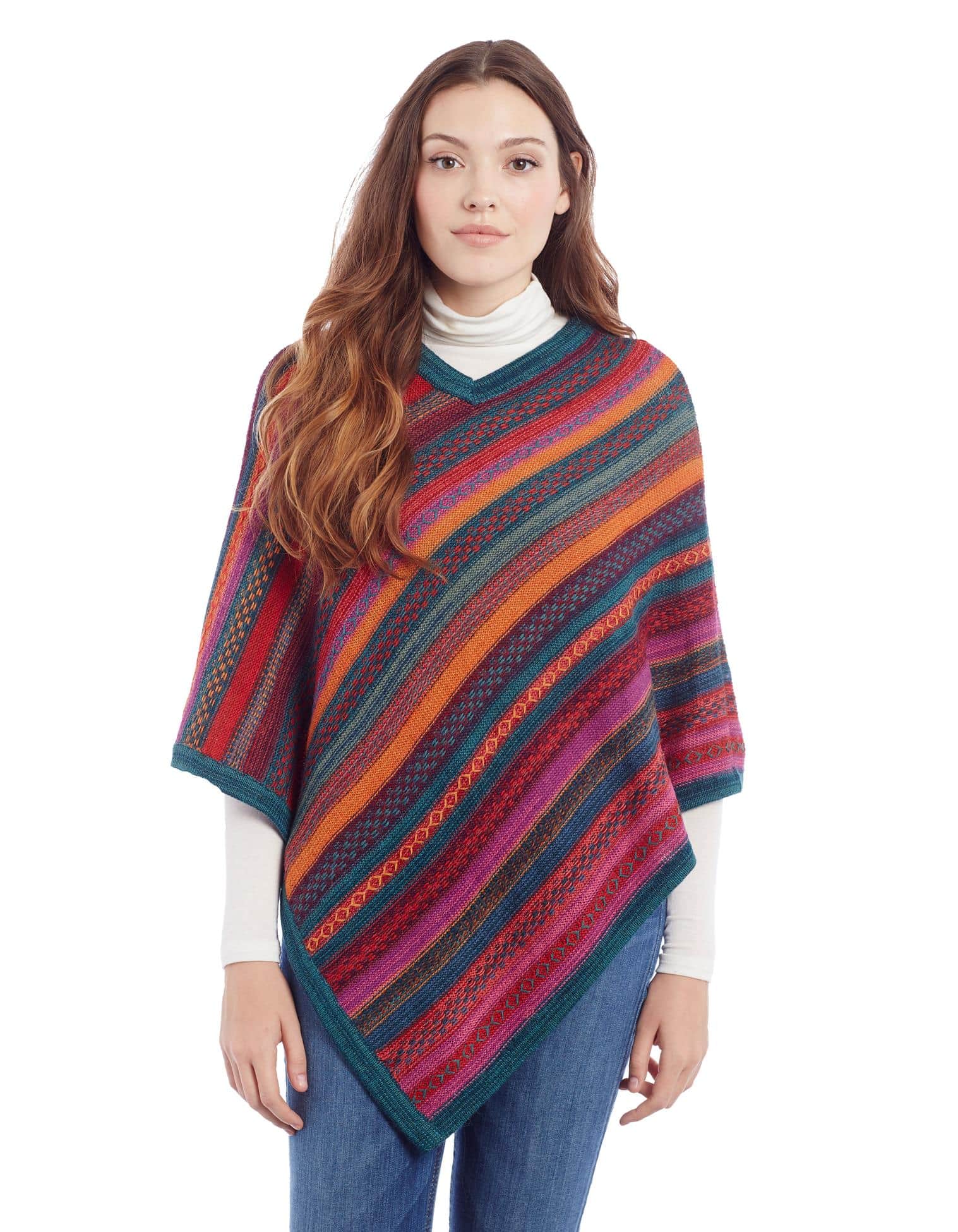 Carmen Ponchito 100% Alpaca Poncho - Women's Wool Poncho Sweater ...