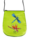 Invisible World Perfume Bags Green Tea Hand Painted Silk Perfume Bag - Dragonfly