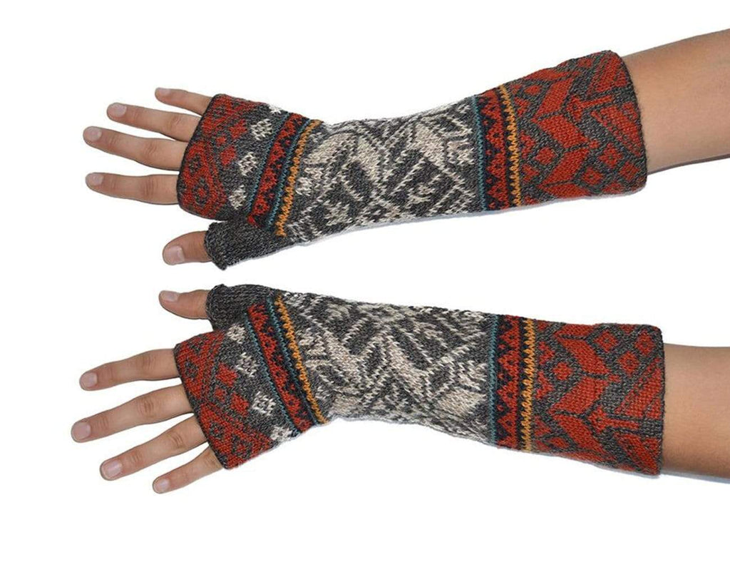 Invisible World Fingerless Gloves Greta Women's Fingerless Alpaca Gloves