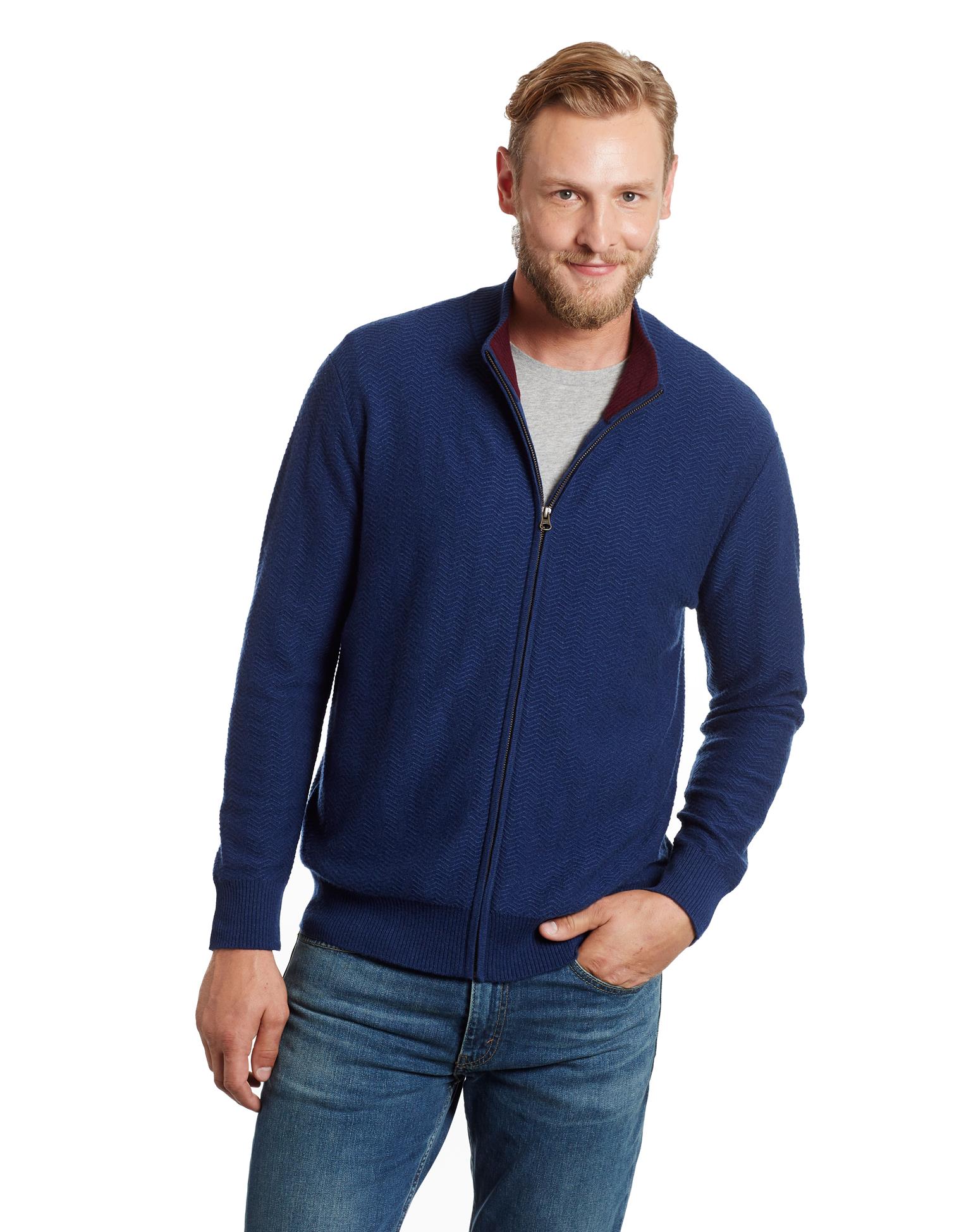 Zip through outlet cardigan mens