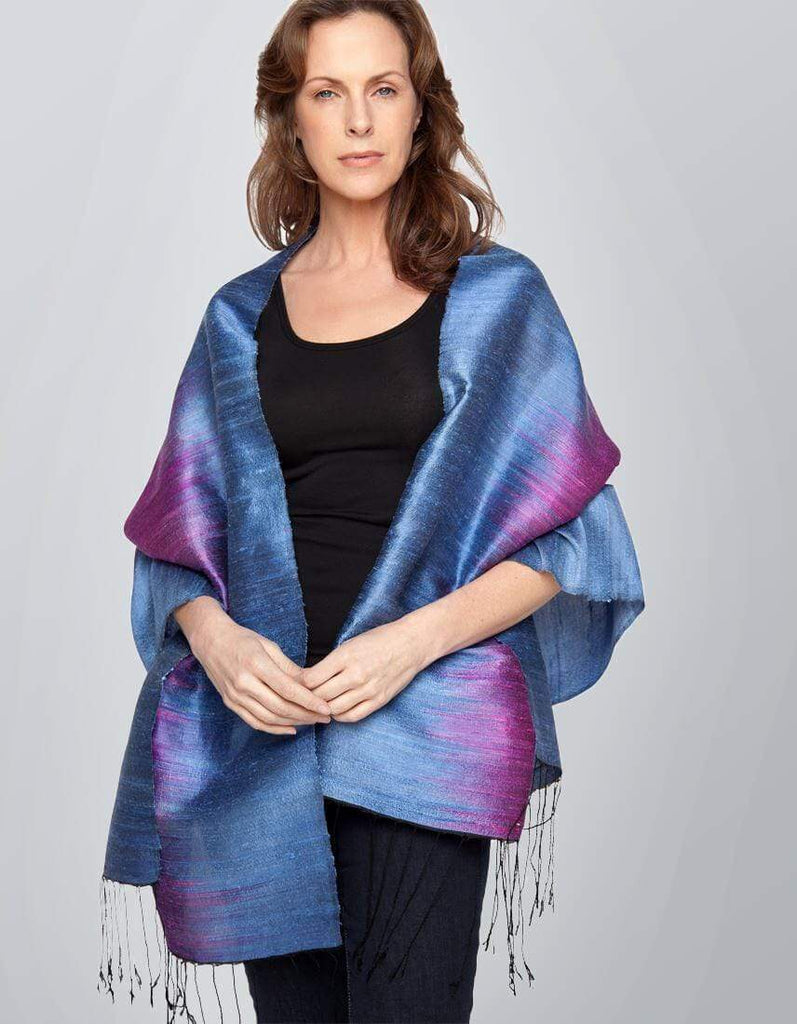 Invisible World Ikat Stole Scarf