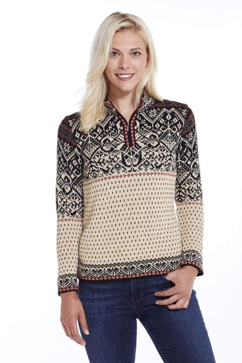 Maxine Pure Alpaca Norwegian Sweaters - Women's Quarter Zip Pullover ...