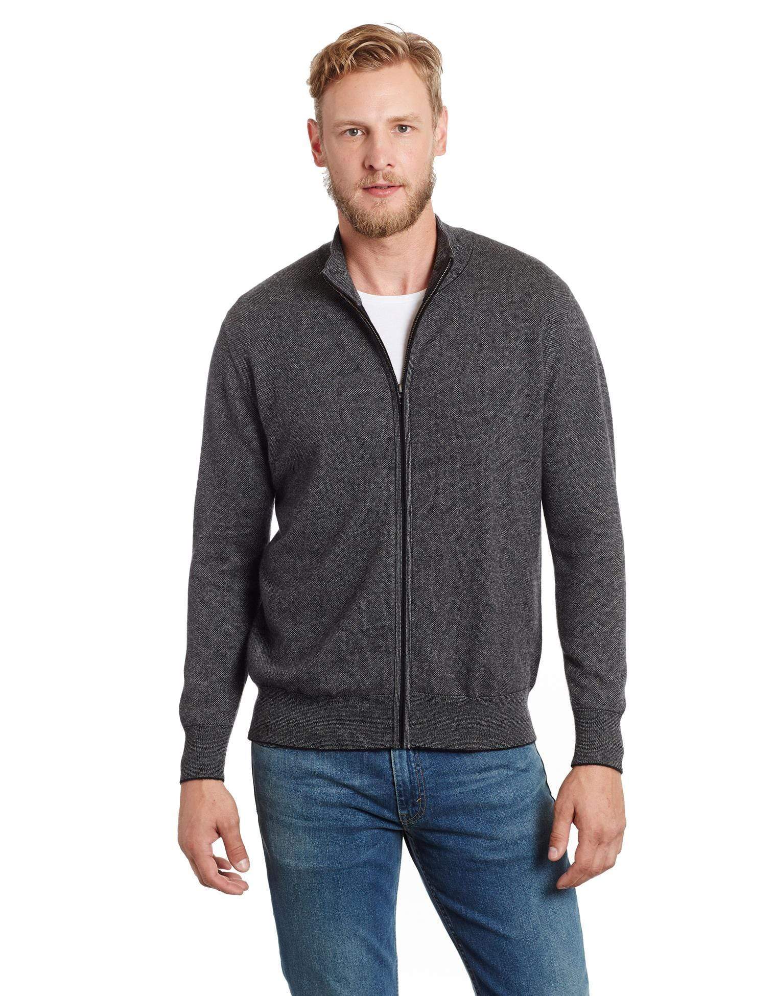 Alta Men's Casual Fleece Lined Full-Zip Sweater Jacket - Walmart.com