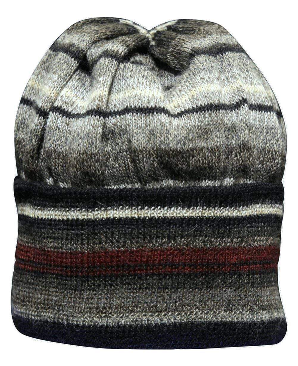 Popular Now hot Men’s Dark Grey Hand Knitted Alpaca Wool Balaclava Hat