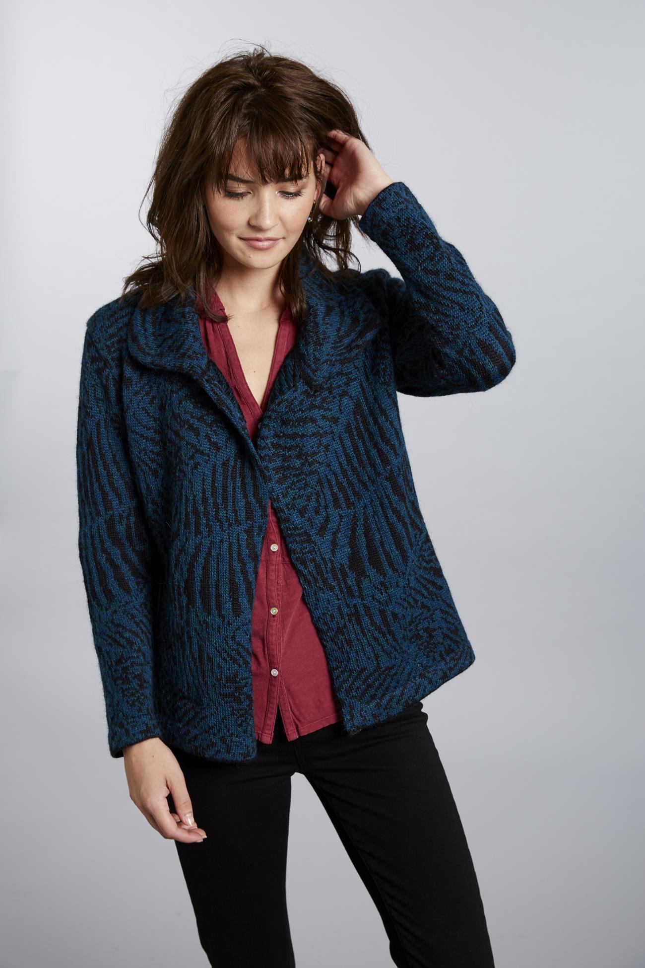 Crossover clearance button sweater