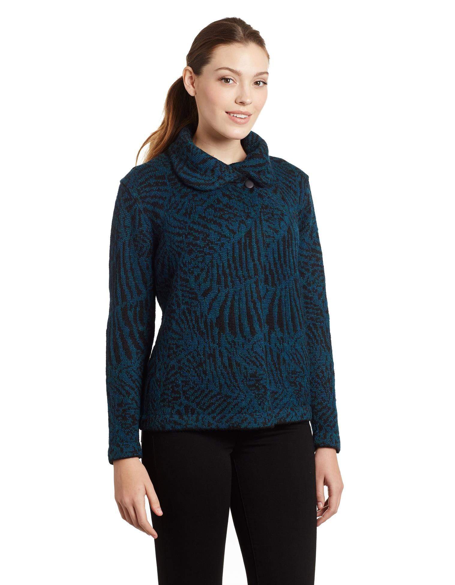 Vita Alpaca Sweater - Crossover Wrap Cardigan for Women