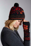 Invisible World Womens Wildflower Fingerless Gloves and Hat Sets