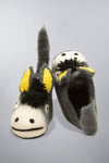 Invisible World Kids Slippers Wool Felt Baby and Kids' Slippers - Donkey