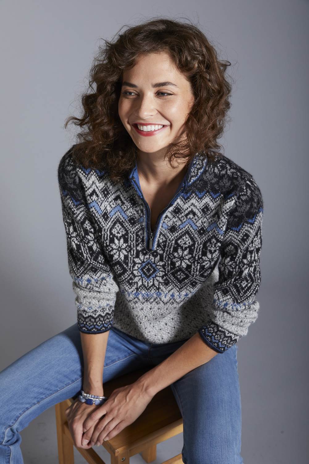 Konkurrence Jeg vasker mit tøj motivet Freya Pure Alpaca Norwegian Sweaters - Women's Quarter Zip Pullover –  Invisible World US